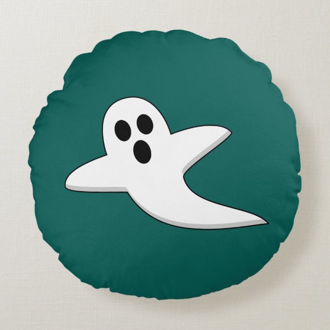 Cute Ghost Round Cushion (Front)