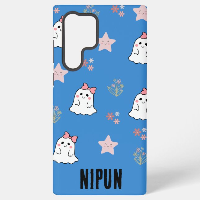 Cute Ghost Samsung Galaxy S22 Ultra Case (Back)
