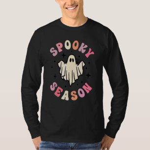 Cute Ghost Spooky Season Halloween For Women Men T-Shirt