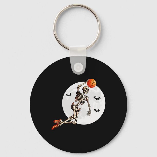 Cute Ghost Squad Halloween Inclusive Costume  Key Ring (Front)