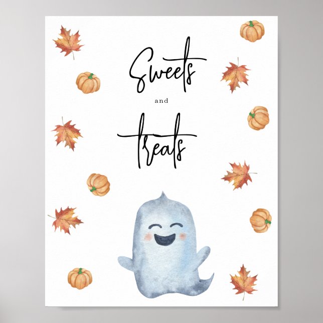 Cute ghost - Sweets and treats Poster (Front)