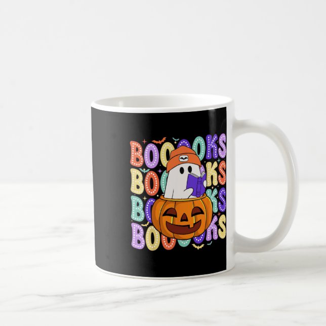 Cute Ghost Teacher Halloween Librarian Read More B Coffee Mug (Right)