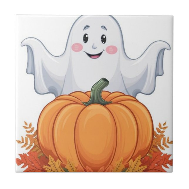 cute ghost tile (Front)