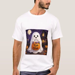 Cute Ghost Trick or Treat Halloween Party T-Shirt