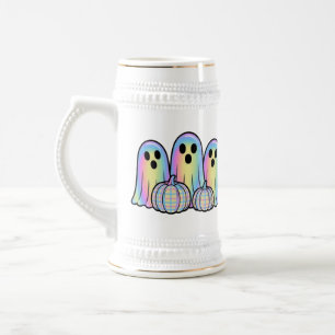 Cute Ghost Trio Halloween Coffee Mug – Adorable 