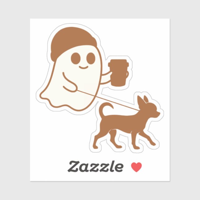 Cute Ghost Walking Chihuahua (Sheet)