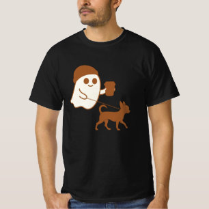 Cute Ghost Walking Chihuahua T-Shirt