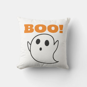 Cute Ghost with BOO! words Cushion