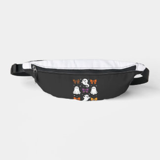 Cute Ghost with Bows Halloween Design_1 Bum Bags
