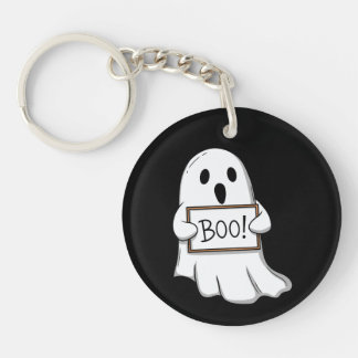 Cute Ghostly BOO Fun Key Ring