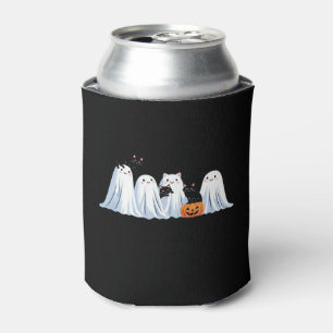 Cute Ghosts and Black Cats Halloween � Spooky Seas Can Cooler