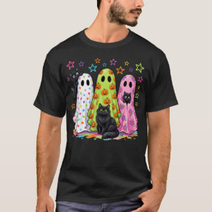 Cute Ghosts and Black Cats T-Shirt