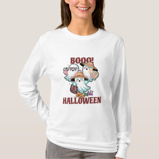 Cute Ghosts Boo Halloween T-Shirt