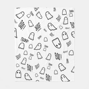 Cute Ghosts  Fleece Blanket