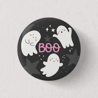 Cute Ghosts Halloween BOO 3 Cm Round Badge