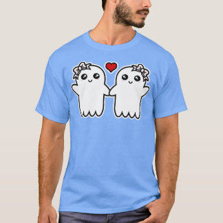 Cute Ghosts Holding Hands T-Shirt
