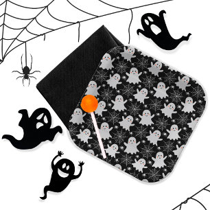Cute Ghosts   Spiders   Spider Webs Halloween Paper Plate