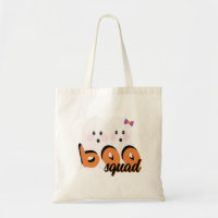Cute Ghoul Ghost Boo Squad Black Orange