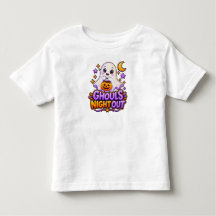 Cute Ghouls Night Out Ghost Kids White T-Shirt