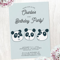 Cute Giant Panda Bear First Birthday Party