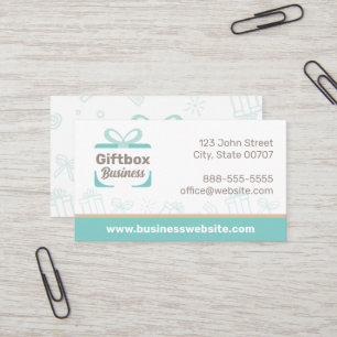 Cute Gift Box Present Business Card