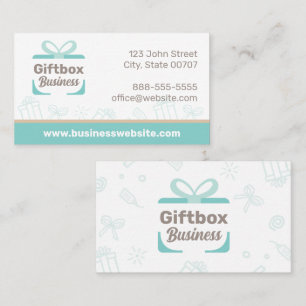 Cute Gift Box Present Business Card