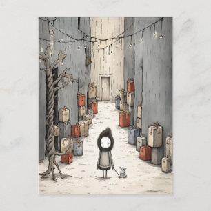 Cute Gifts Alley Holiday Postcard