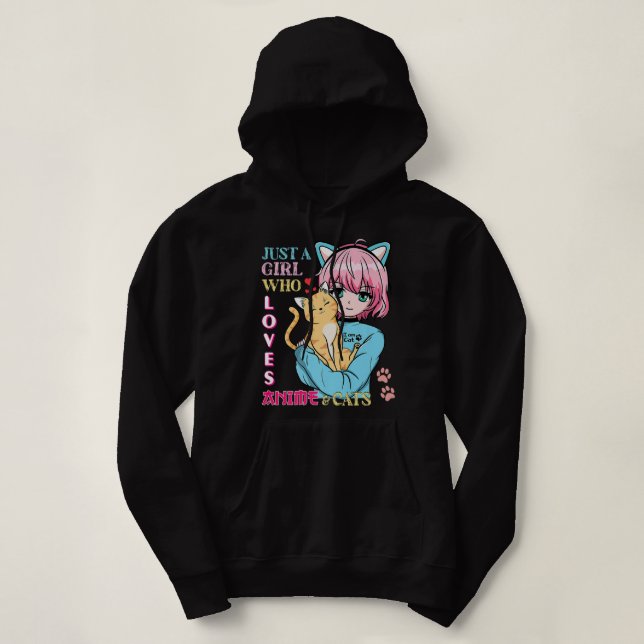 Cute Gifts for Teen Girls Just A Girl Who Loves An Hoodie (Design Front)