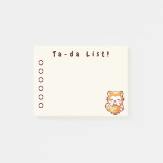 Cute Giggling Cat in a Cup Post-it Notes