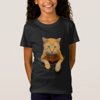 CUTE GINGER CAT IN A POCKET