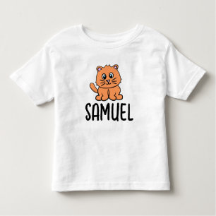 CUTE GINGER CAT NAME TODDLERS T-SHIRTS