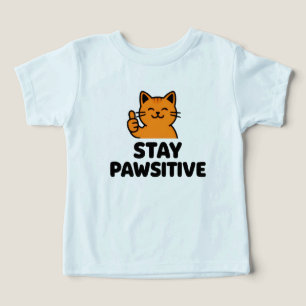 cute Ginger cat thumbs up toddler T-Shirt