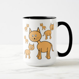 Cute Ginger Cats. Cat Cartoon. Mug