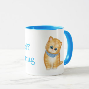 Cute ginger kitten personalized mug