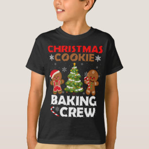 Cute Gingerbread Christmas Cookie Baking Crew T-Shirt