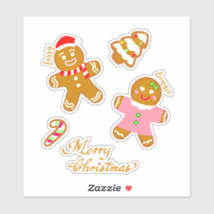 Cute Gingerbread Christmas Script Personalised 