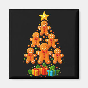 Cute Gingerbread Christmas Tree Holiday Funny Xmas Magnet