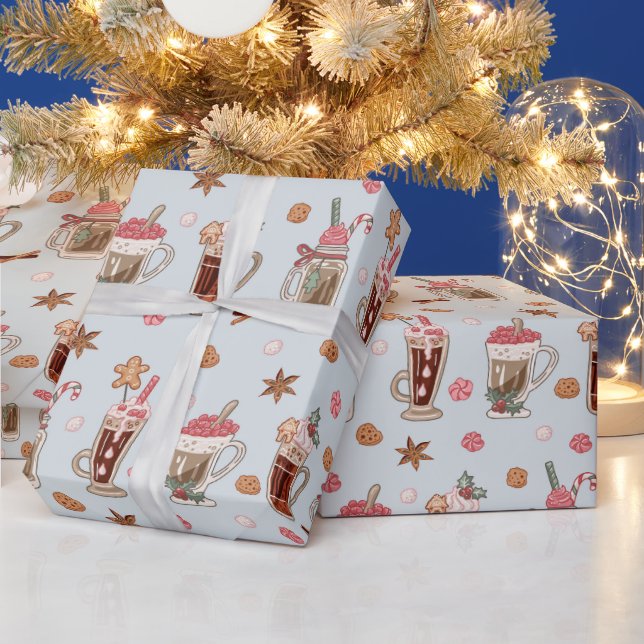 Cute Gingerbread Christmas  Wrapping Paper (Holidays)