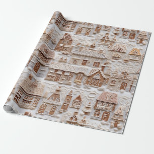 Cute Gingerbread Christmas Wrapping Paper