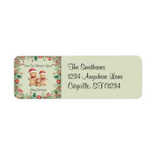 Cute Gingerbread Cookie Family Christmas