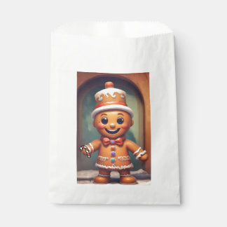 Cute Gingerbread Cookie Favour Bags
