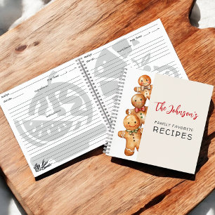 Cute Gingerbread Cookies Family Favorite Recipes Notebook