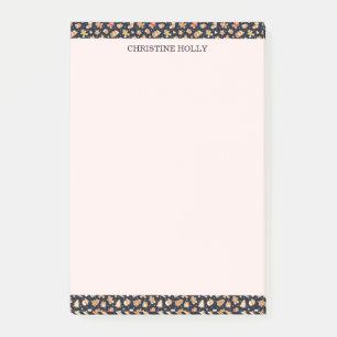 Cute Gingerbread Cookies Navy Christmas Custom Post-it Notes