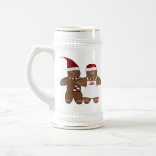 Cute Gingerbread Couple Stein