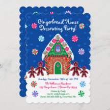 Cute Gingerbread House Decorating Party Christmas