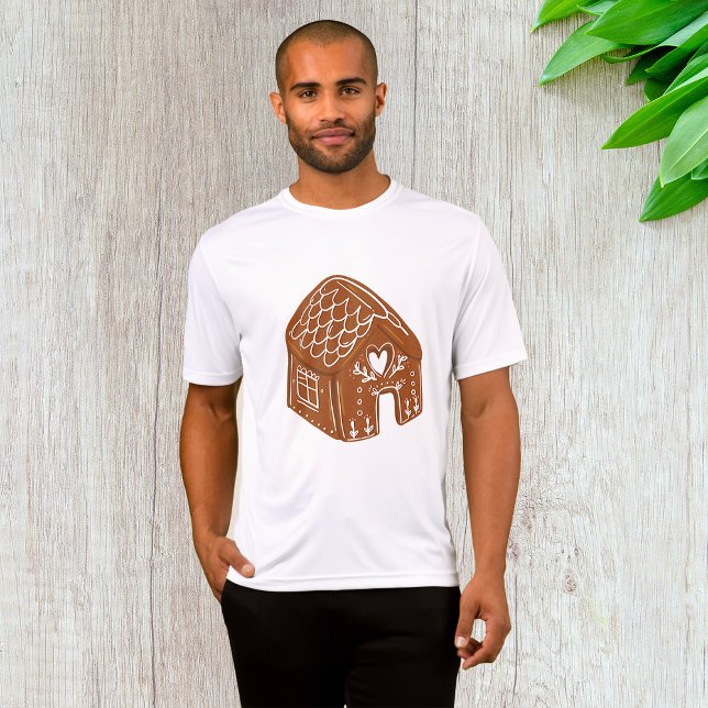 Cute Gingerbread House Holiday Cookie T-Shirt (Creator Uploaded)