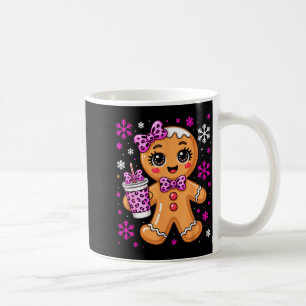 Cute Gingerbread Leopard Coquette Christmas Xmas G Coffee Mug
