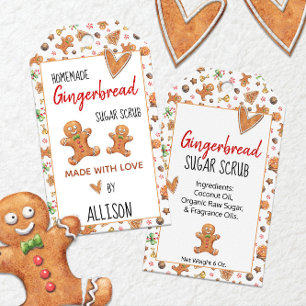 Cute Gingerbread 🍪 Made With Love Holiday Gift Tags