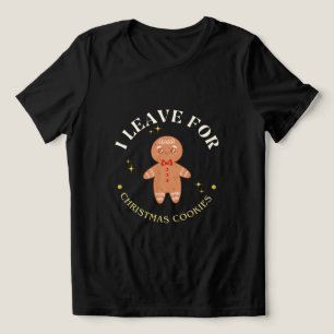 Cute Gingerbread Man Christmas Cookies for foodies Tri-Blend Shirt