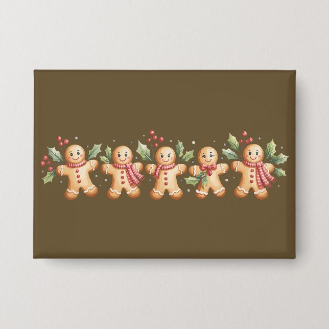 Cute Gingerbread Man Christmas Holiday Baker Gift (Front)
